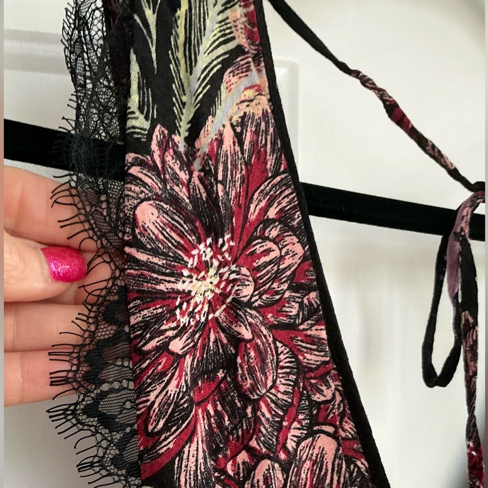Free People Marnie Babydoll Floral Print Mini Dress Backless Beachy Boho Size S - Picture 7 of 15